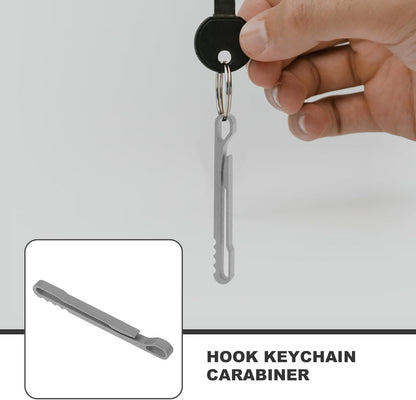 Premium Titanium Alloy Carabiner Clip – Portable Spring Snap Keychain, Keyring & Bottle Opener