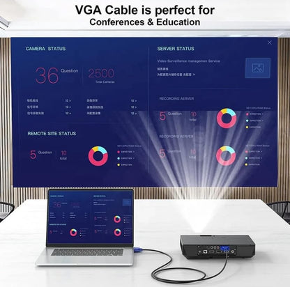 1.5M VGA Display Cable – Male to Male PC Monitor Connector