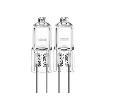 G4 Dimmable Halogen Bulb 20W 12V – Warm White 2800K Capsule Light for Ceiling, Table & Cabinet Lighting