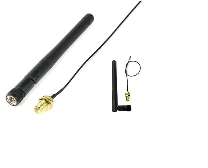 High Performance Dual Band WiFi Antenna, SMA Male Connector, 2±0.5 dBi Gain, 2.4GHz, 5GHz, Raspberry Pi CM4 Compatible