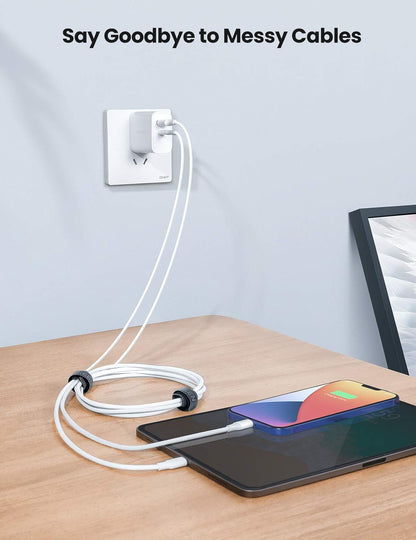 UGREEN Magic Cable Tie – Reusable Hook and Loop Cord Fastener