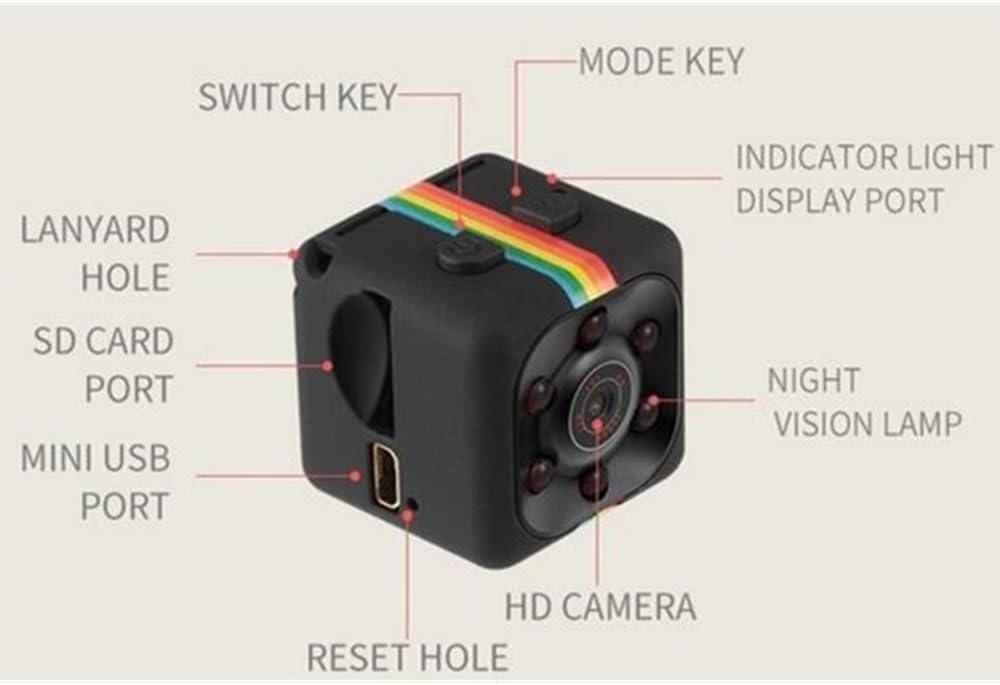 SQ11 Mini Camera 1080P  – sq11 Portable HD Nanny & Security Camera  With Night Vision & Motion Detection