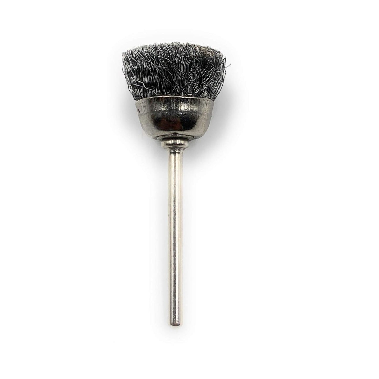 Wire Cup End Brush 1PC for Dremel Rotary Tool – Stainless Steel Polishing Brush for Rust Removal, Satin Finish, Jewellery Cleaning, Watchmaking & Model Making