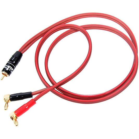 Banana Plug to RCA Phono Banana Speaker Cable Speaker Cable RCA Male to Banana Plug (2banana) 4N OFC HiFi Speaker Cable 1m