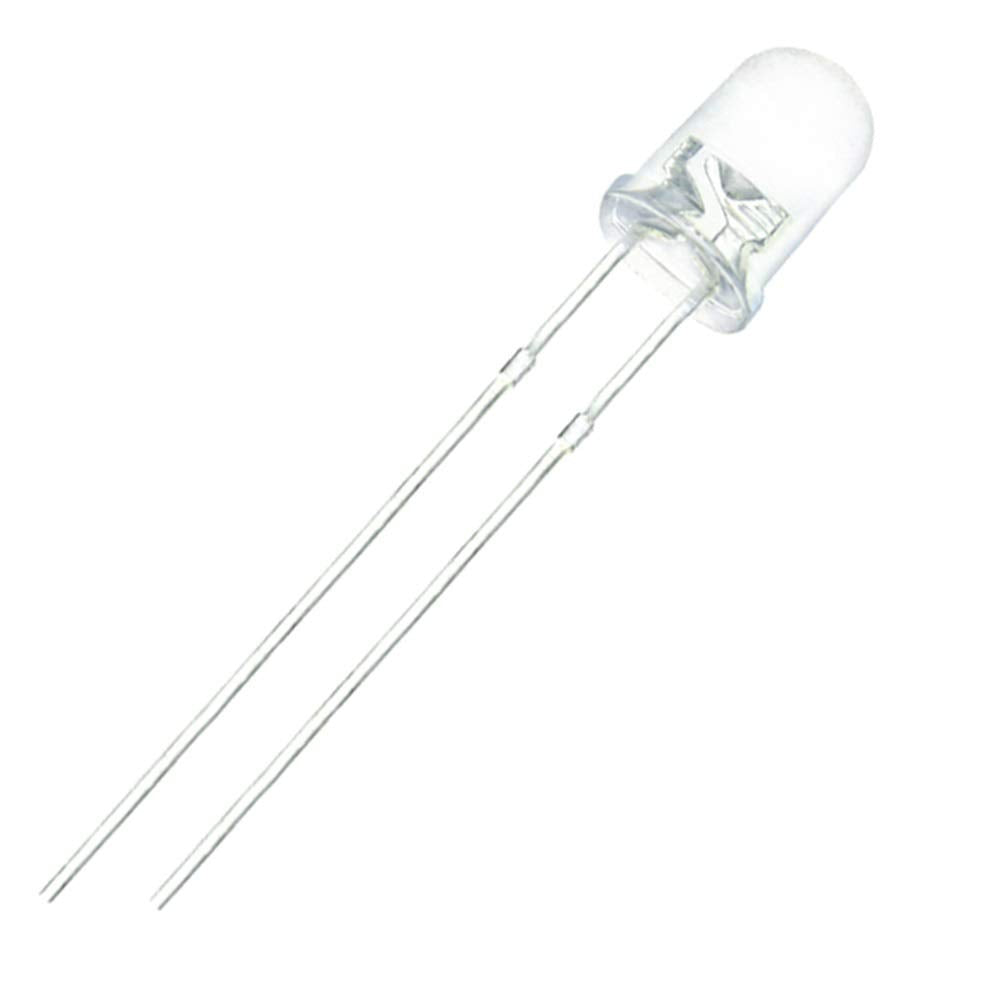 5mm White LED Light Bulb DC 3V-5V High Brightness Lamp for DIY Electronics Projects