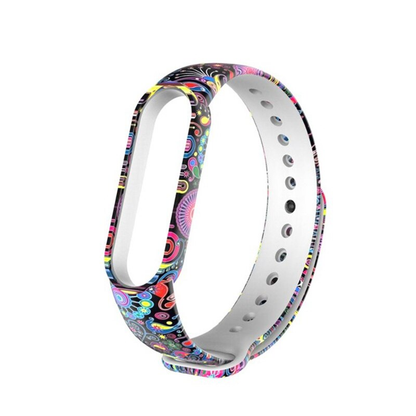 MI 5/6 TPU Printed Watch Strap Soft Silicon Premium A One Quality ONLY Strap, Not included mi band host.