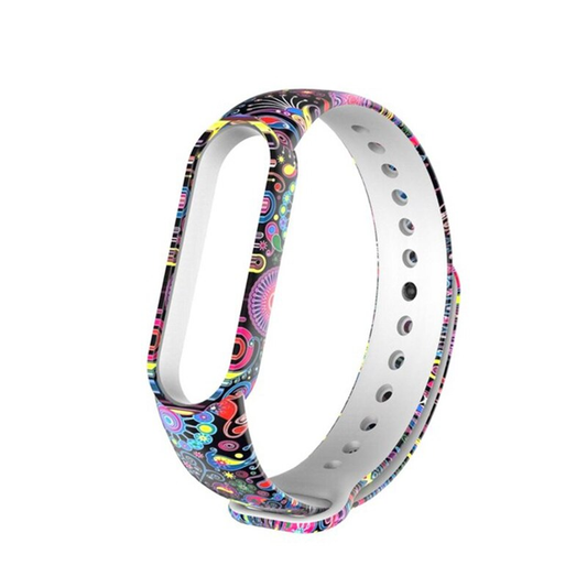 MI 5/6 TPU Printed Watch Strap Soft Silicon Premium A One Quality ONLY Strap, Not included mi band host.