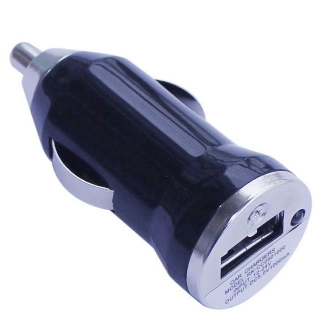 Universal Car Mobile Charger 5V 1A Single USB Port with LED Power Light 12V/24V Compatible