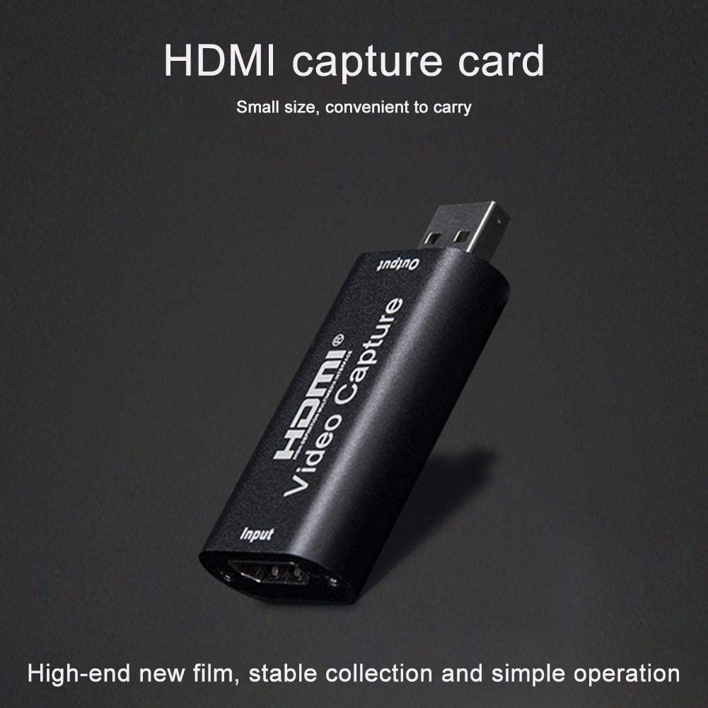 Video Recording Card Capture Card HDMI USB Adapter, 4K HDMI Capture Card HDMI Video Capture USB 2.0 1080P for Gaming, Streaming TV, Recorder Live Streaming Video for Windows Mac OS