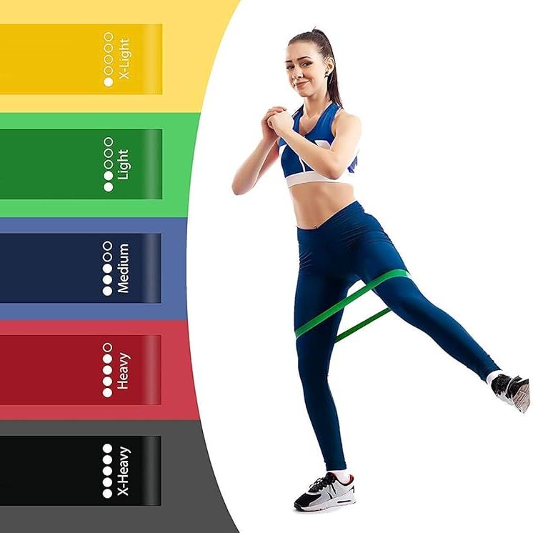 1 Pcs Exercise Fitness Bands For Legs And Butt Gym Strength Training Rubber Stretch Loops Bands Fitness Cross Fit Equipment Yoga Belt Exercise Pull Rope Elastic Bands For Fit Home Gym