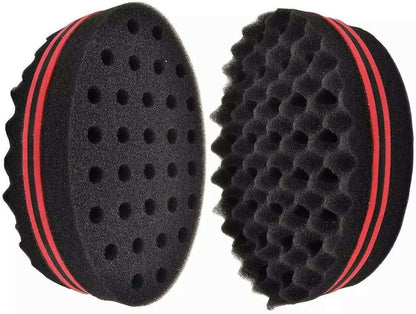 Double side hair sponge brush twists sponge foam hair brush curl sponge brush for curls twist afro coil dreadlocks hair style