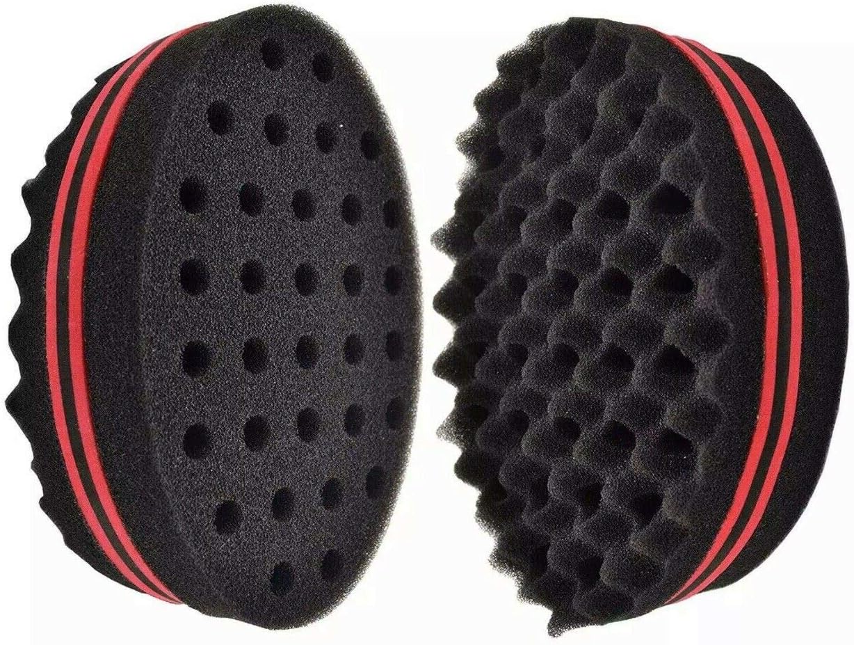 Double side hair sponge brush twists sponge foam hair brush curl sponge brush for curls twist afro coil dreadlocks hair style