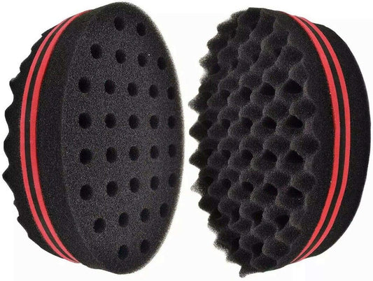 Double side hair sponge brush twists sponge foam hair brush curl sponge brush for curls twist afro coil dreadlocks hair style