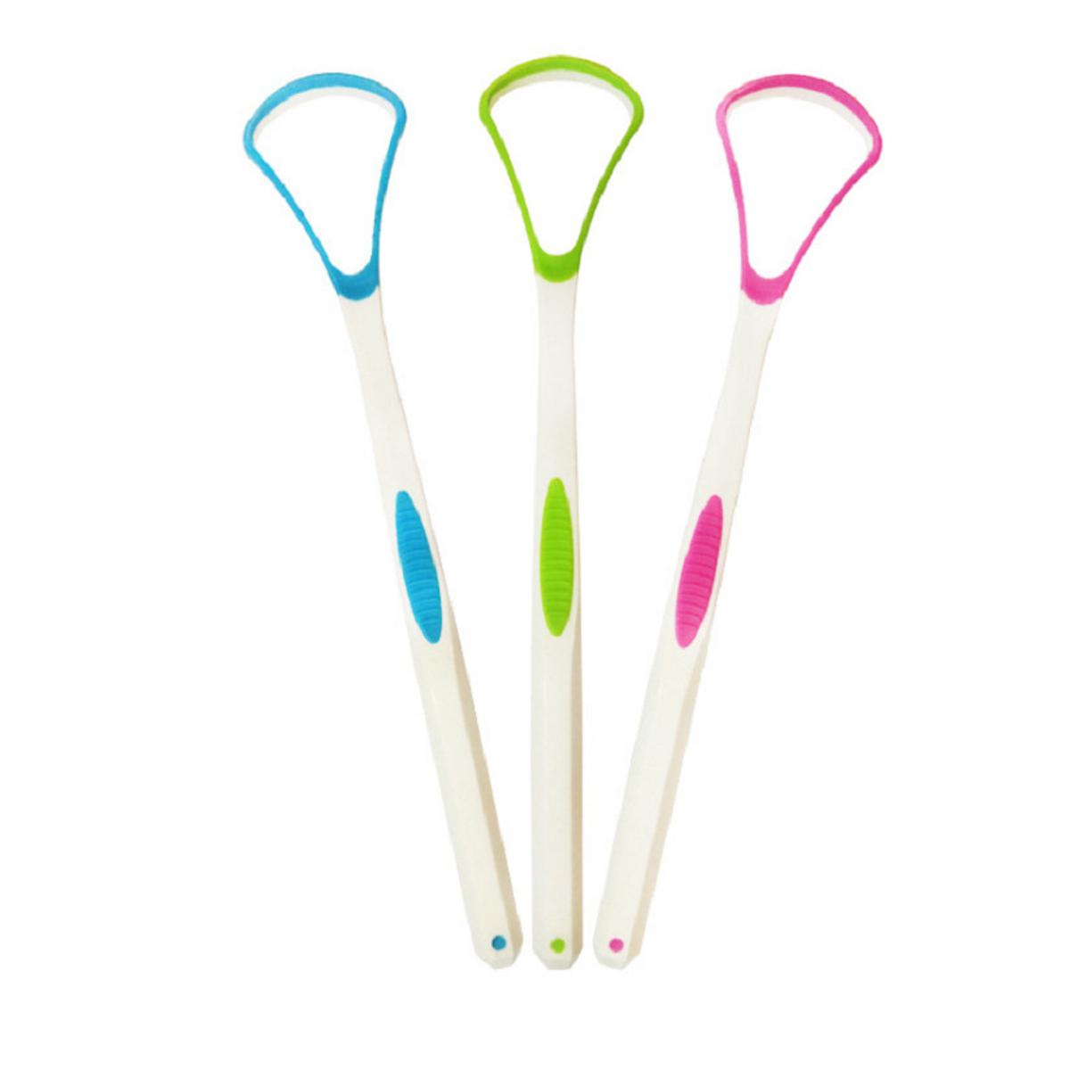 Tongue Scraper Antibacterial Tongue Cleaner Tongue Brush, Helps to Fight Bad Breath A One Long Life 1 Pcs Material: TPR