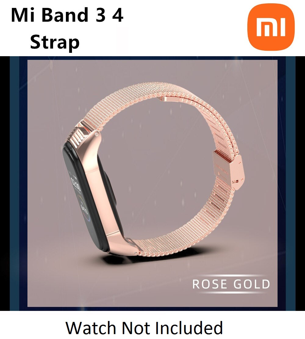 MIJOAS Milanese Strap TF for miband 3/4 Metal Bands