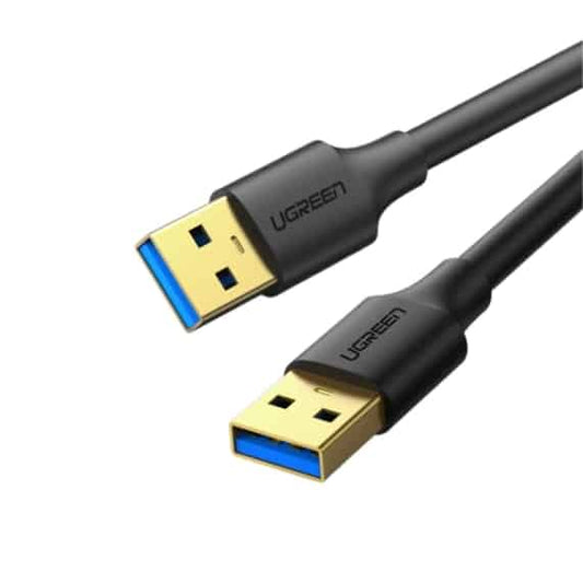 Green USB 3.0 Type A Male to Male Cable Cord 1M 5 Gbps Green