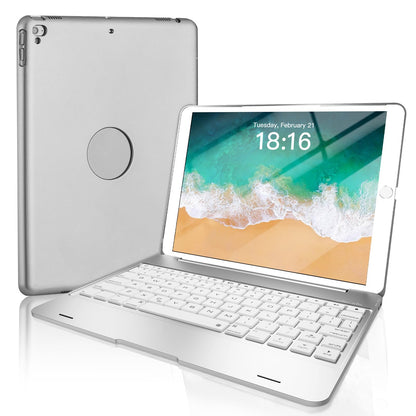 Bluetooth Keyboard Case for iPad 9.7 (2017/2018), iPad Air, Air 2 & iPad Pro 9.7 – Wireless Keyboard Cover with Auto Sleep/Wake, Protective Slim Aluminum Case