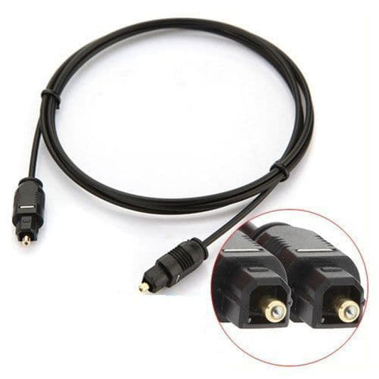 TOSLINK DIGITAL AUDIO FIBRE OPTICAL CABLE SPDIF 1M (3-ft.) BLACK ,1 meter