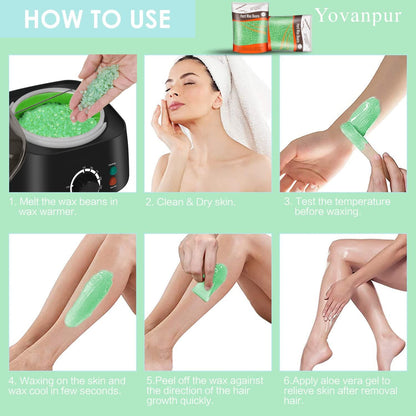 Hot wax Hair removal without strip for men & Women 100g/Bag