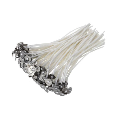 Low Smoke Cotton Candle Wicks 8cm – Natural Lead-Free & Zinc-Free Candle Wicks for DIY Soy, Gel & Paraffin Wax Making