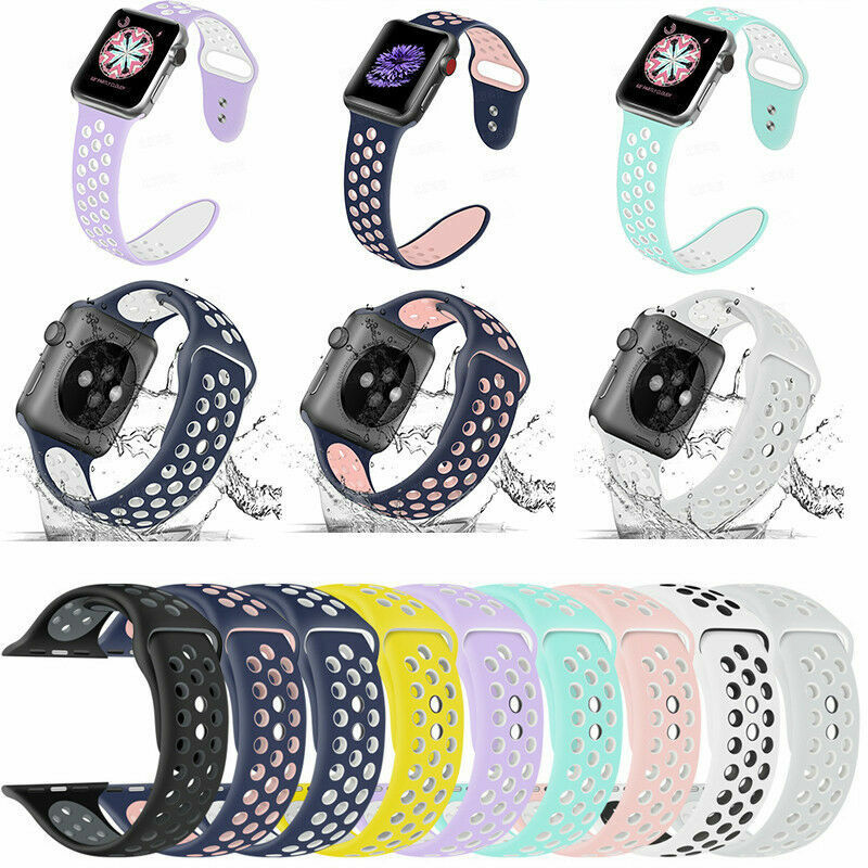 Soft Silicon Strap With Anti Lost Lock For i Watch Series 5 4 3 2 1,  Smart Watch 38mm 40mm Wrist Bracelet Strap(watch Not Included)