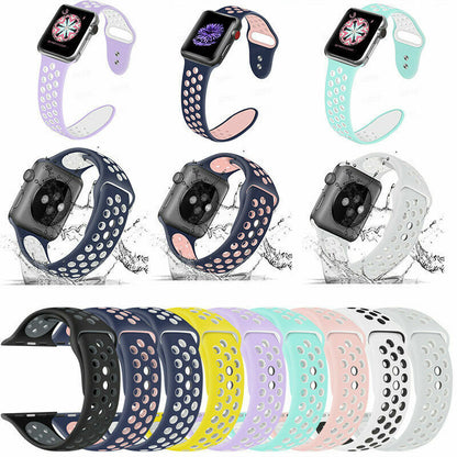 Soft Silicon Strap With Anti Lost Lock For i Watch Series 5 4 3 2 1,  Smart Watch 38mm 40mm Wrist Bracelet Strap(watch Not Included)