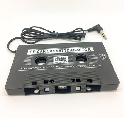 Car Audio Cassette to Aux Adapter, 3.5mm Auxiliary Cable Cassette Receiver, Stereo Audio Tape Converter, Cassette Tape to Auxiliary Adapter, Suitable for Classic Cars And Radios