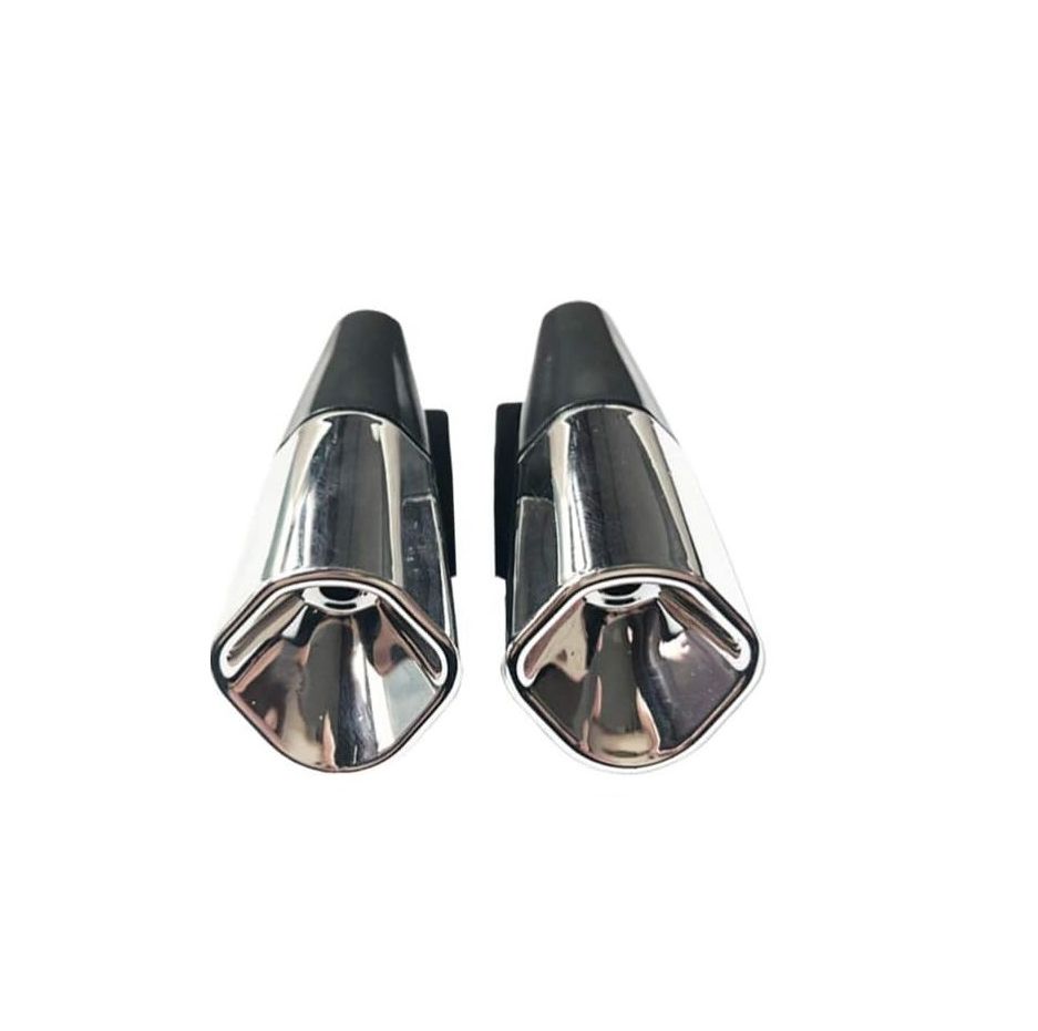 2PCS Motor Car Deer Whistle Device &ndash; Universal Auto &amp; Motorcycle Safety Alert Bell &ndash; Silver Deer Warning Whistles for Vehicle Protection