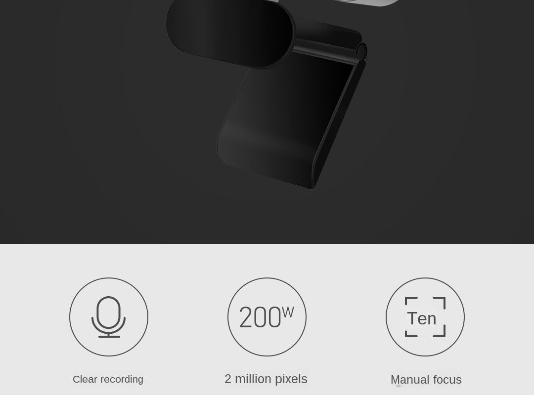 Xiaomi Xiaovv 1080P USB Webcam Camera 150° with Built-in Microphone for Laptop PC