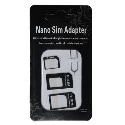 Pack 1 Nano ject Card Adapter, Converter Kit Nano to Micro SM/Standard with Tray Eject Pin for iPhone,Android Smartphones and Mifi Hotspot Devices