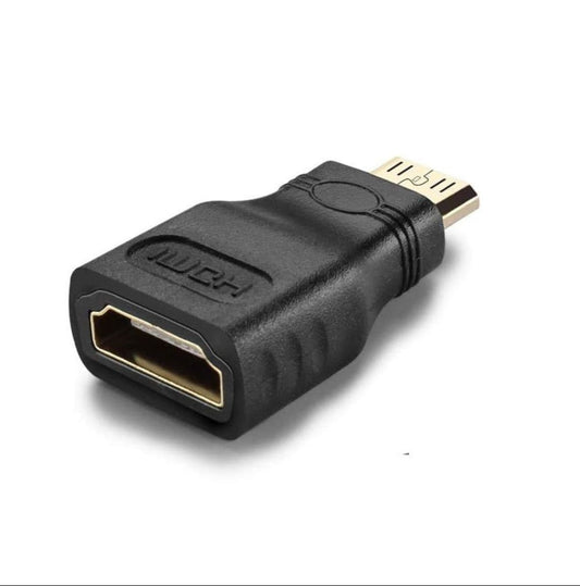 Mini HDMI to HDMI Adapter (Male to Female) – LSVTR High-Speed Connector for Raspberry Pi, DSLR Cameras, Camcorders, Tablets & Video Cards