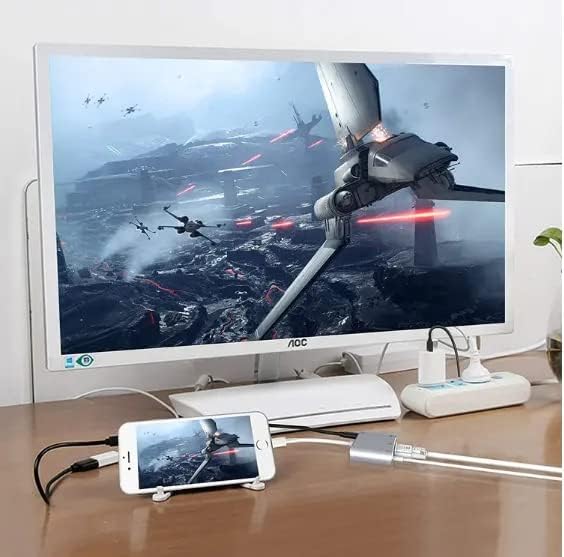 Apple to hdmi Lightning to HDMI VGA Audio Multiport Adapter Cable for ipad iphone Compatible