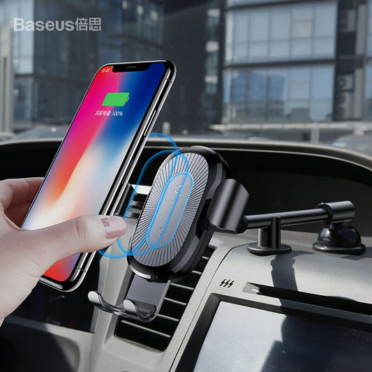 Heukji Telescope Car Mount Wireless Charger Black WXZT-01