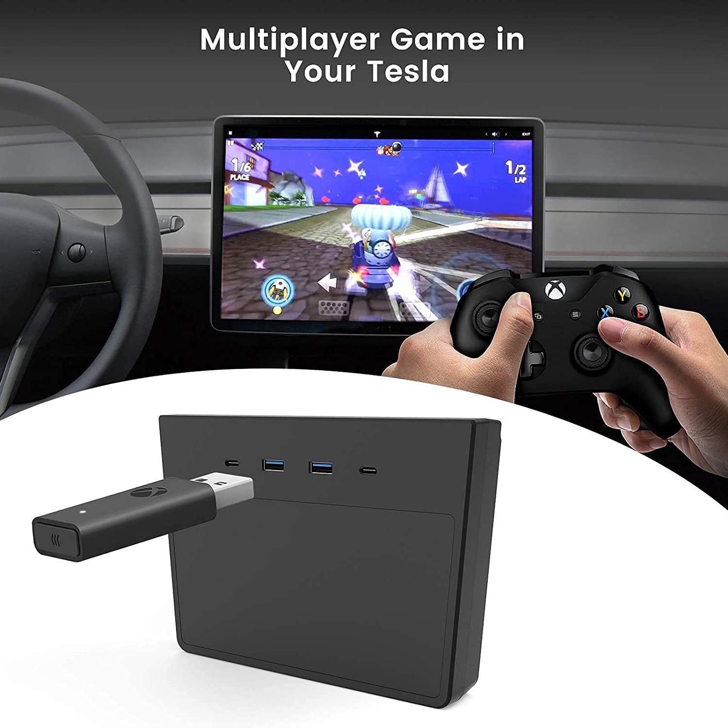 Tesla Model Y USB Hub Gen 2 5-in-1 Pakistan – Dashcam & Sentry Mode Viewer (2020–2021)