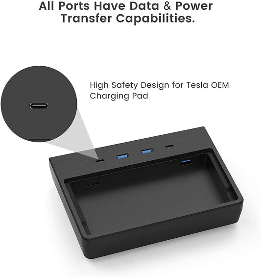 Tesla Model Y USB Hub Gen 2 5-in-1 Pakistan – Dashcam & Sentry Mode Viewer (2020–2021)