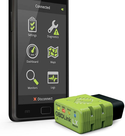 OBDLink LX Bluetooth OBD2 Scanner (Model LX101) – Professional Diagnostic Tool for Android & Windows | Fast, Secure & Battery-Safe