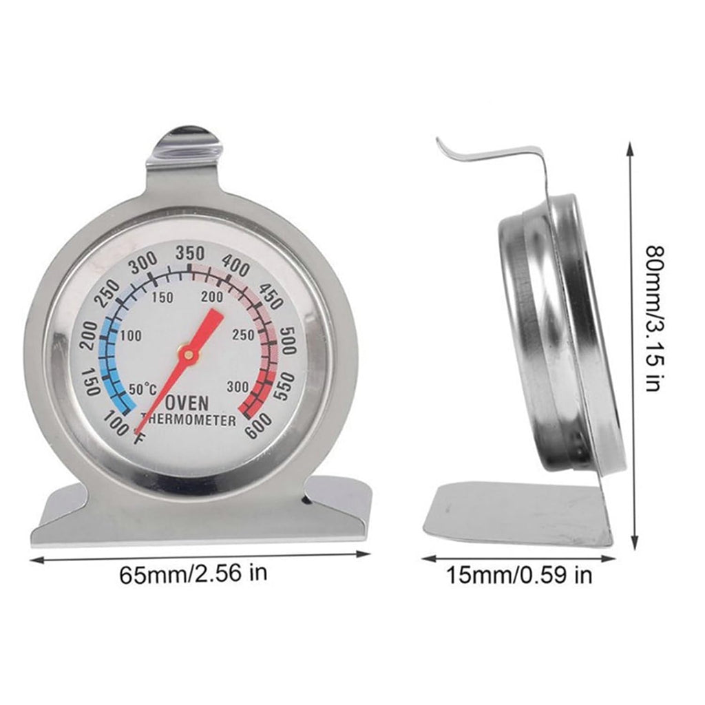 Universal Baking & Meat Temperature Thermometer – Stainless Steel Oven Thermometer Gauge for BBQ, Microwave, Cooker & Kitchen Use