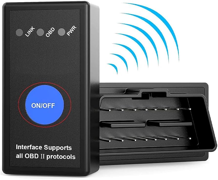 Bluetooth OBD2 Car Scanner Fault Code Reader & Eraser with ON/OFF Switch | V1.5 / V2.1 OBD2 Engine Diagnostic Tool | Check Engine Light Scanner for OBD II Vehicles