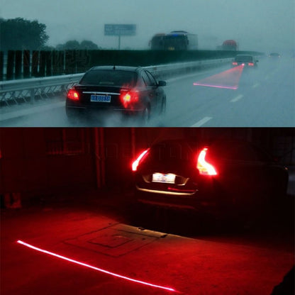 Rear-End Automotive Red Laser Anti-Collision Fog Light – Waterproof Car Safety Warning Laser Tail Light for Night & Fog Driving