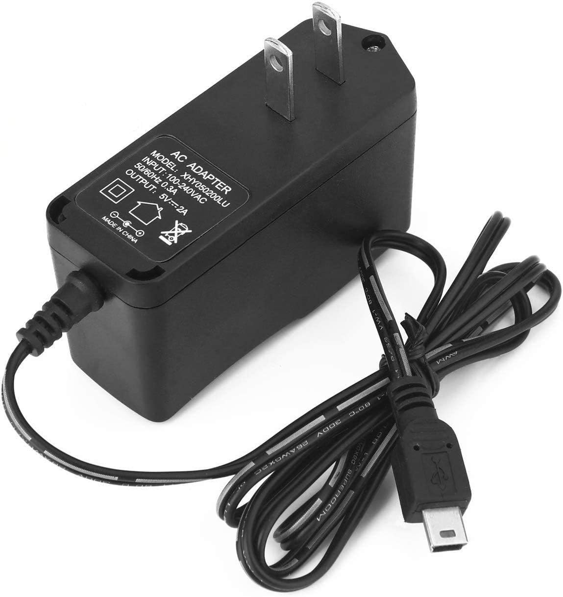 🔌 DC 5V Mini USB Pin Wall Charger Adapter – Compact Power Adapter (Black)
