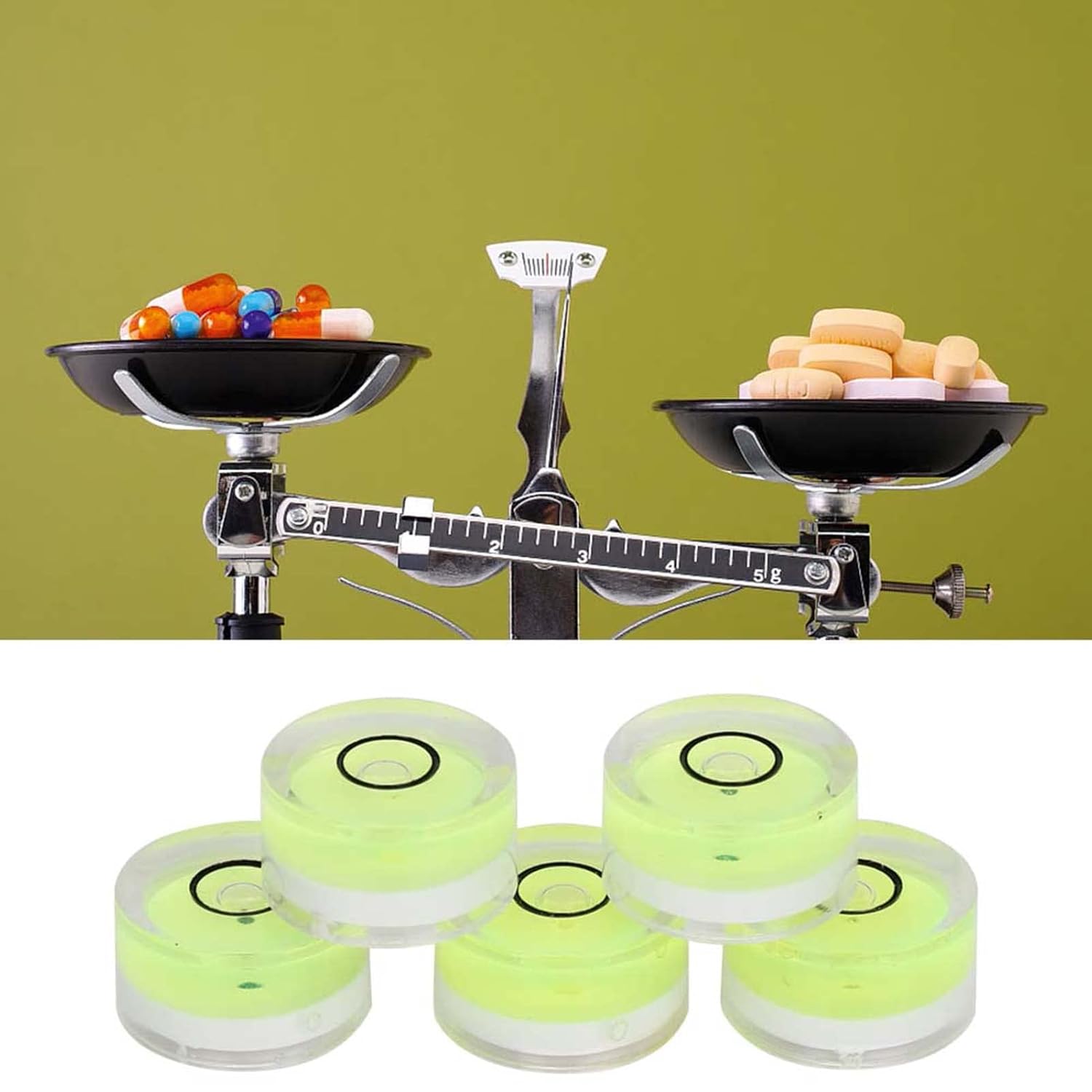 🔵 Mini Round Bubble Level – Small Circular Precision Level for Accurate Measuring