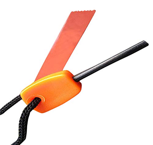 Mini Survival Fire Steel Flint Magnesium, for Outdoor Use (Red,and Orange color Camping  Firesteel