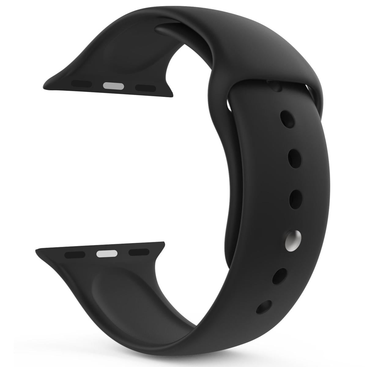 Black i Watch Sport Band Strap  38mm / 40mm / 41mm