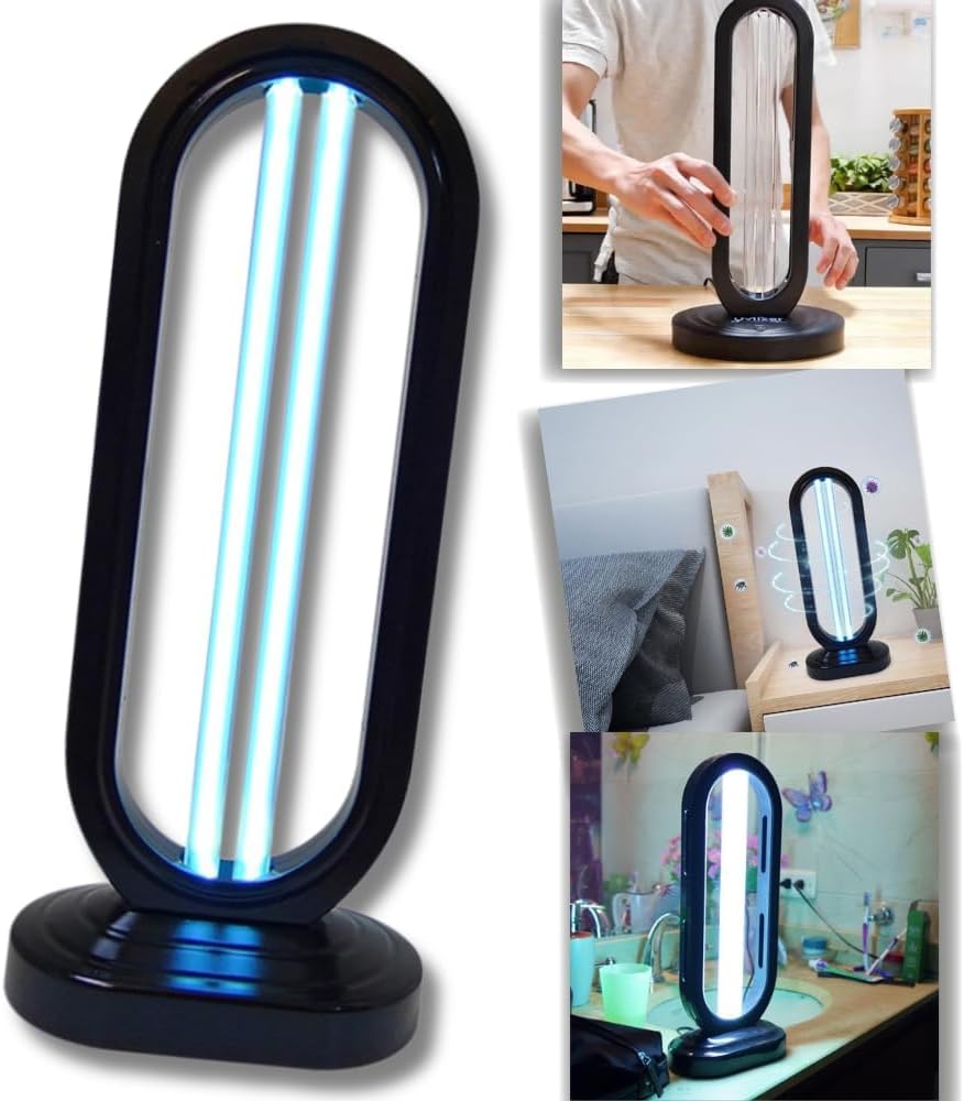 UV Light Sanitizer & UVC Disinfection Lamp with Remote Control for Home, Office & Kitchen