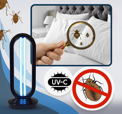 UV Light Sanitizer & UVC Disinfection Lamp with Remote Control for Home, Office & Kitchen