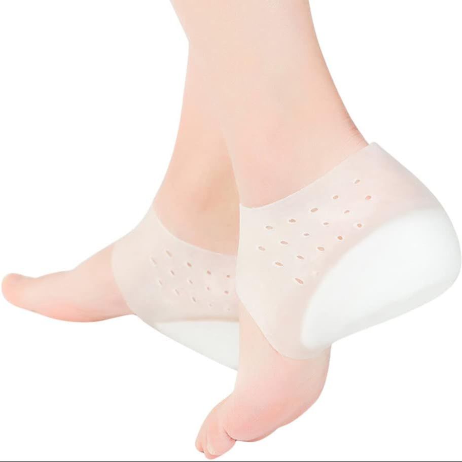 4 cm Invisible Height Increase Silicone Sock Gel Heel Pads Hi Qulity Orthopedic Arch Support Heel Cushion Insoles 4cm Unisex dropshippg
