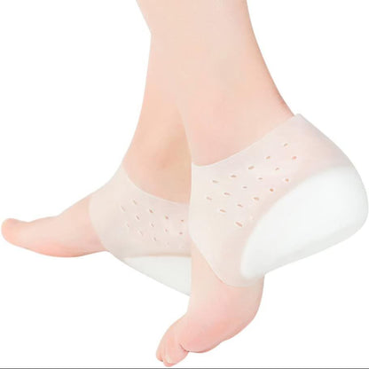 4 cm Invisible Height Increase Silicone Sock Gel Heel Pads Hi Qulity Orthopedic Arch Support Heel Cushion Insoles 4cm Unisex dropshippg