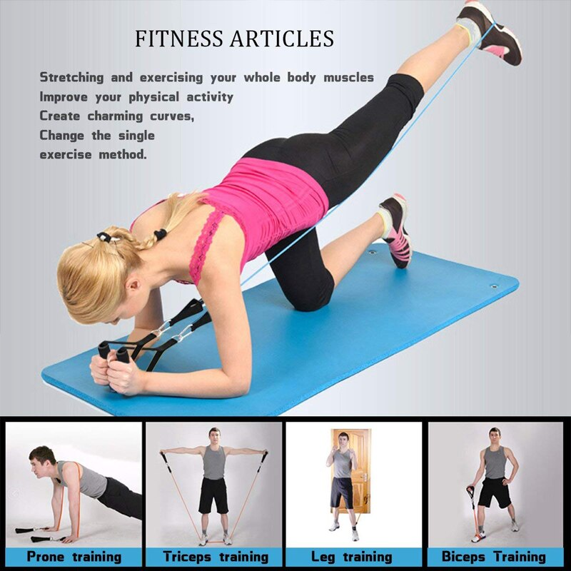 Power Exercise Resistance Band Set for Pull Up Body Fitness & Workout Loop Bands with Door Anchor