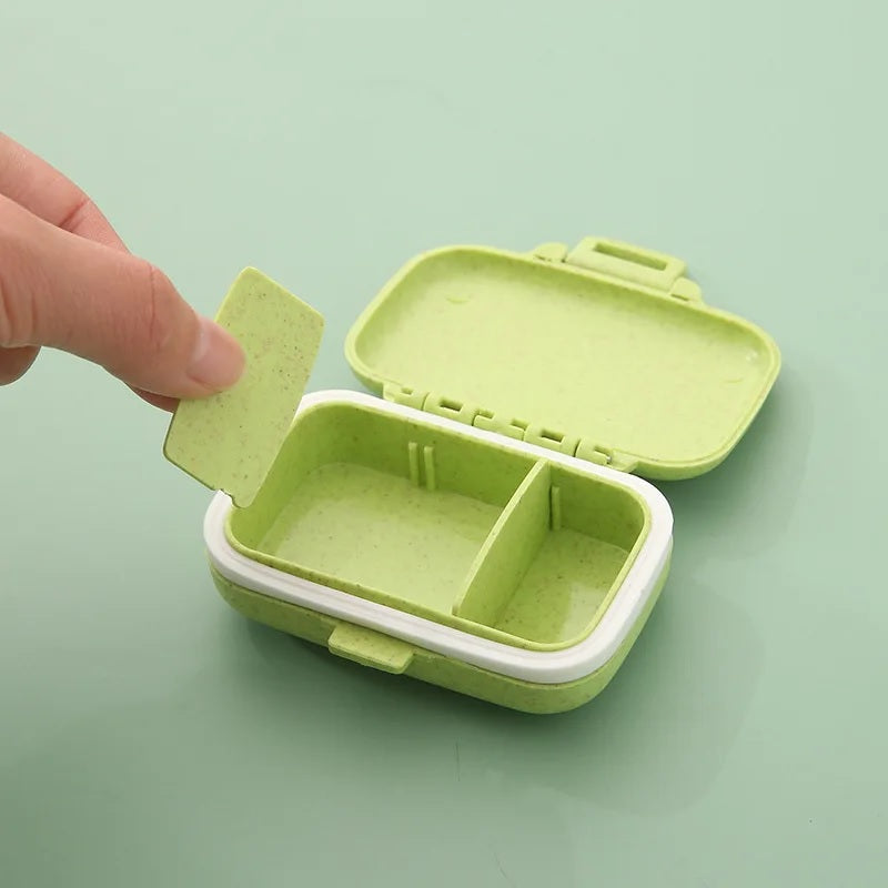 Mini Portable Pills Organizer Case 3 Grids PillBox Tablet Storage Container Weekly Medicine Pill's Box Pill Case Drug Dispense