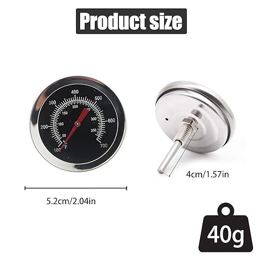 Waterproof BBQ Grill Thermometer Instant Read Meat Thermometer with  Long Stainless Steel Probe